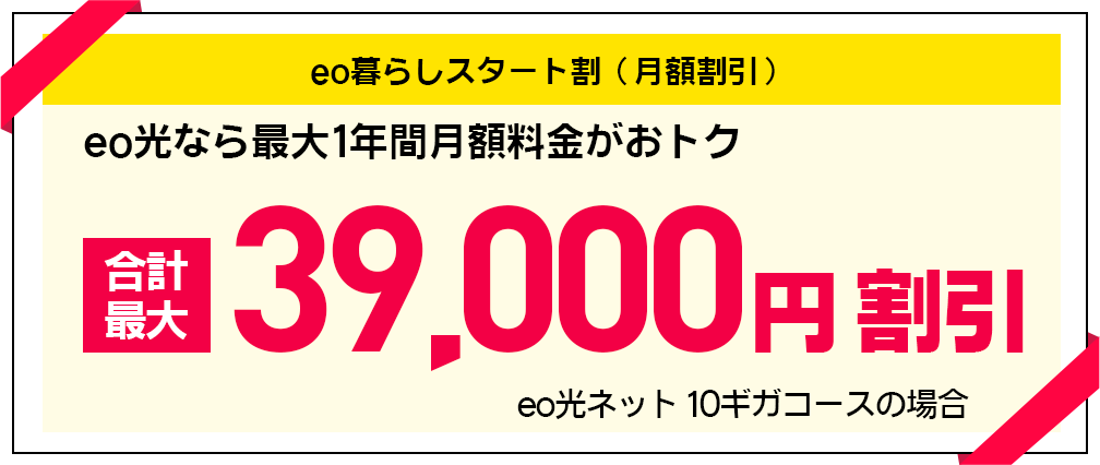 eo光ネット新規・乗り換えお申し込みでもれなく全員に10,000円分商品券プレゼント！